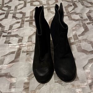 Steve Madden Black Ankle Booties